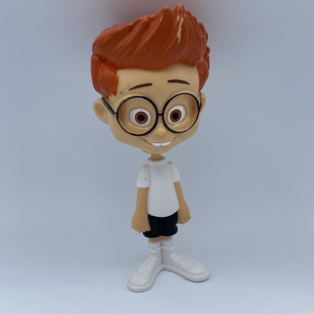 Mr. Peabody Sherman Bobble Head Action Figure McDonald's Toy‎ 2014 5" Happy Meal